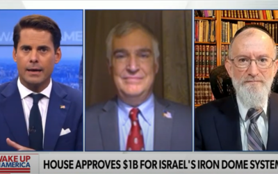 Rabbi Menken on Newsmax: House Approves $1B for Israel’s Iron Dome System