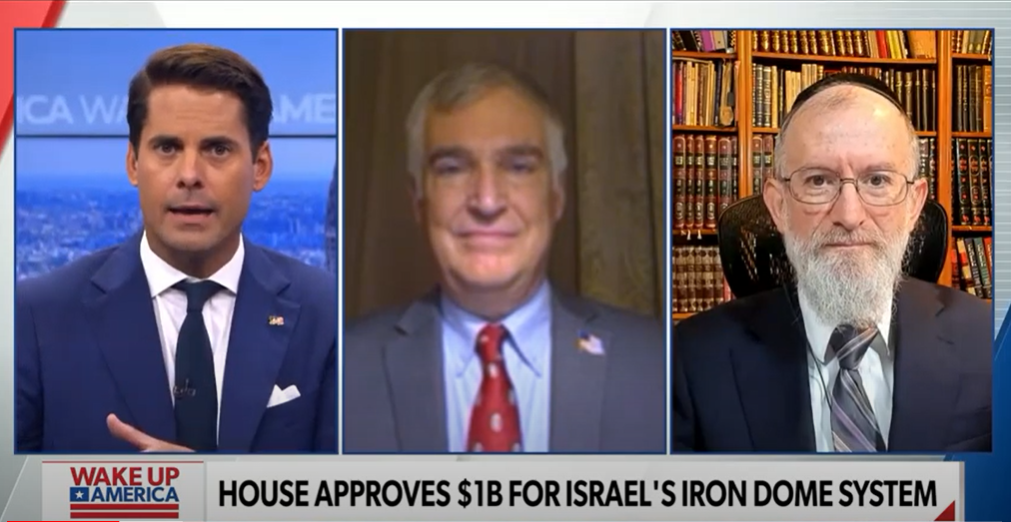 Rabbi Menken on Newsmax: House Approves $1B for Israel’s Iron Dome System