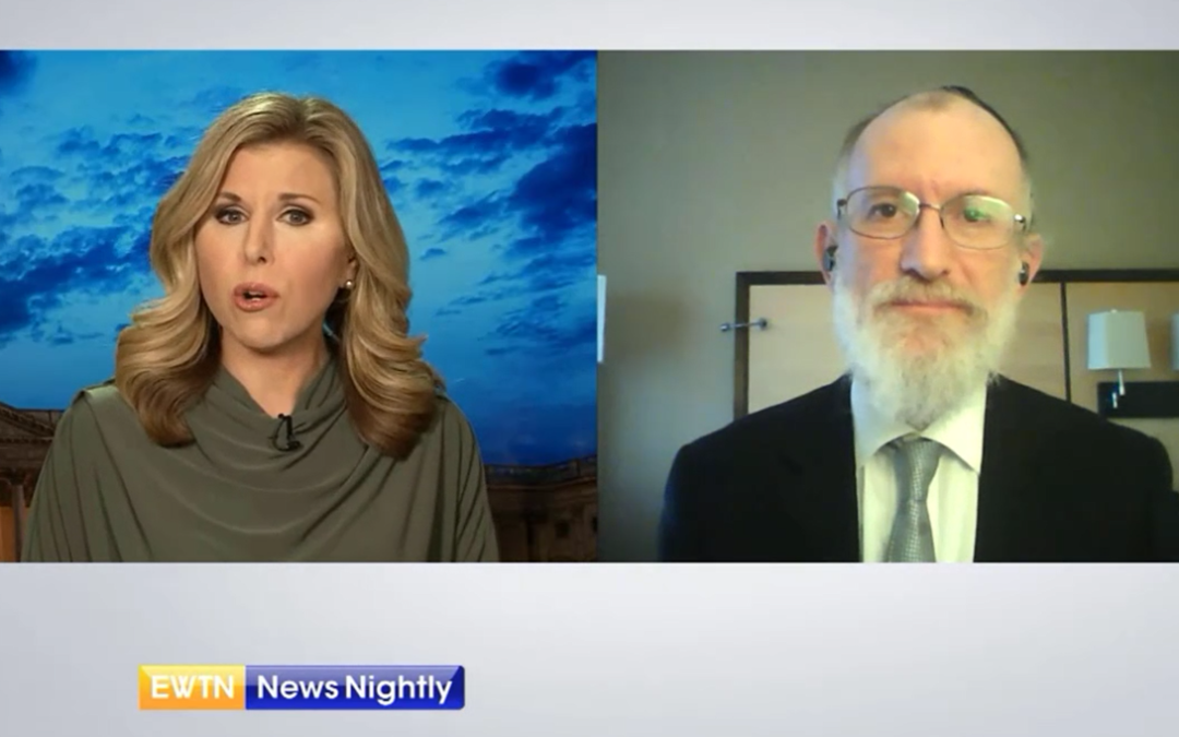 Rabbi Menken on EWTN: The Worsening Anti-Semitism in America