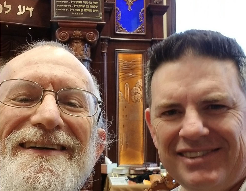Rabbi Menken and Bradley Williams in Baltimore