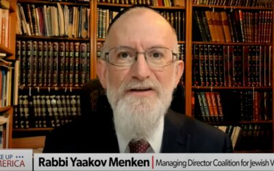 Rabbi Menken to Newsmax: Trump’s Post on US Jews, Israel ‘Absolutely True’
