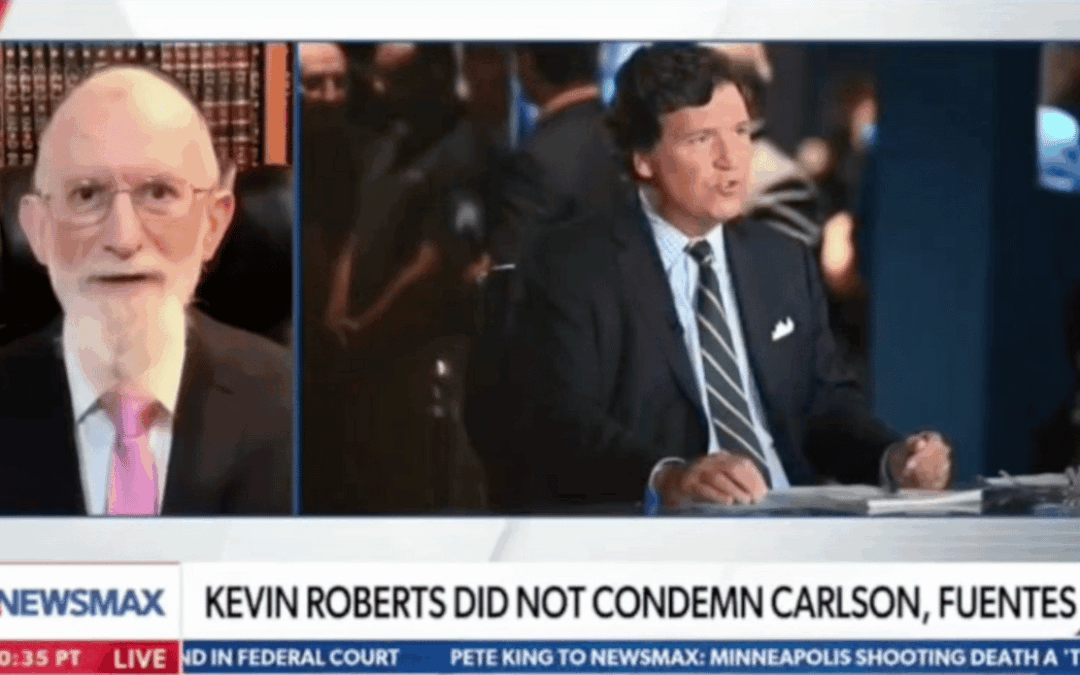 Rabbi Menken to Newsmax: Heritage Pushing Allies Away