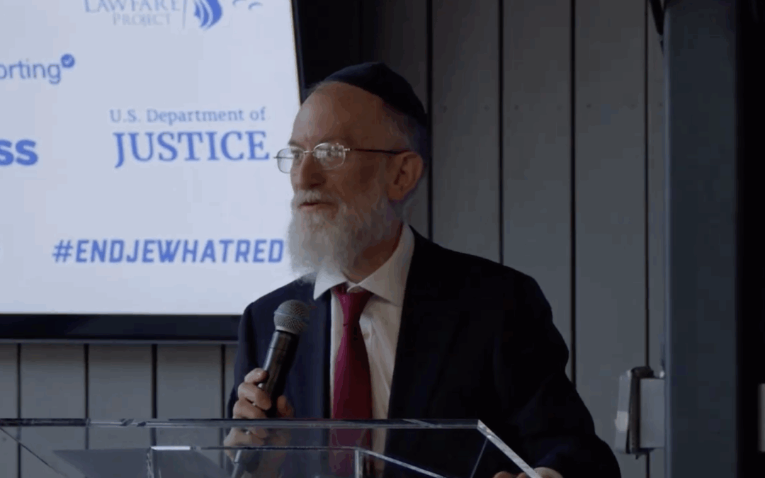 Rabbi Yaakov Menken Addresses Unite Against Extremism Conference by Lawfare Project