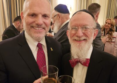Rabbi Yaakov Menken with William Daroff, CEO of the Conference of Presidents of Major American Jewish Organizations