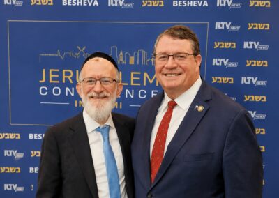 Rabbi Yaakov Menken with Rep. Randy Fine (R-FL)