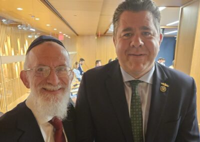 Rabbi Yaakov Menken with Rep. Nick LaLota (R-NY)
